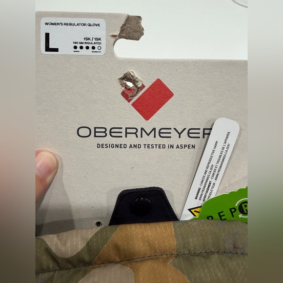 Obermeyer Women's Large Regulator Gloves Vintage Camo NWT Ski Snowboard - Picture 5 of 9